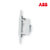 ABB开关插座面板由艺系列白色86型一位电视插座AU30144-WW第3张高清大图