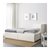 84.8温馨福勒克坐卧两用床框架带双屉家用沙发床储物床  1.8米-2米(白色)第2张高清大图