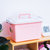 禧天龙 Citylong   塑料手提箱衣物收纳盒储物箱玩具整理箱收纳箱(粉色 16L/1个装)第2张高清大图