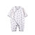小米米minimoto婴儿衣服秋装 新生儿连体衣男女棉哈衣 宝宝爬服长袖打底衫婴儿连身衣(灰色-和式连身衣 59cm（3-6个月）)第2张高清大图