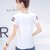 娇维安 夏季新款体血衫 韩版修身显瘦女士T恤 亮片圆领短袖女式t恤 女(白色 XL)第2张高清大图
