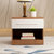 A家家具 现代简约床头柜带抽屉白色床边储物柜 都市阳光(床头柜 单个)第2张高清大图