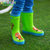 儿童雨鞋韩国新款儿童防水环保儿童雨靴宝宝雨鞋卡通雨鞋防滑雨靴(绿色 29码（内长19.2cm))第5张高清大图