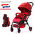 荷兰mamabebe婴儿推车可坐可趟 轻便折叠 蜂鸟型宝宝推车伞车婴儿车(映山红)第3张高清大图