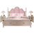 卡富丹 美式床公主床女孩粉色简双人床1.8米储物床MC10(1.5米床（框架款）)第5张高清大图