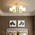 美式轻奢客厅灯水晶吸顶灯简约现代大气全铜卧室灯创意小户型灯具(XD527-5头不含光源 默认版本)第4张高清大图