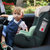 pouch儿童安全座椅9个月-12岁车载宝宝安全座椅汽车用便携式Q19(红色)第5张高清大图