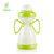 vieco 绿糖 法国进口植物宝宝吸管杯 带手柄防漏婴儿学饮杯喝水杯(绿色)第3张高清大图