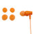 铁三角(audio-technica) ATH-CLR100 耳塞式耳机 创意绕线器 色彩时尚 音乐耳机 橙色第4张高清大图