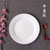 牛排盘子陶瓷圆形西餐盘子纯白菜盘家用碟子浅盘平盘菜碟西式餐具(10英寸平盘(直径约25cm))第2张高清大图