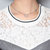 VEGININA 韩版时尚蕾丝短袖T恤针织拼接连衣裙女 9854(黑色 5XL)第4张高清大图
