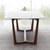 北欧大理石独特餐桌现代简约小户型长方形实木餐桌椅组合6人(1.3米餐桌+4椅黑色)第3张高清大图