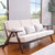 美天乐 实木沙发组合布艺可拆洗小户型三人位沙发现代简约北欧风格家具第2张高清大图