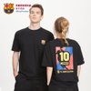 巴塞罗那足球俱乐部官方商品丨巴萨新款球员印号球衣T恤 梅西球迷(巧克力色 XL)