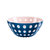 意大利guzzini 原装进口创意小吃碗家用水果碗甜品碗沙拉碗幻影波点碗 国美厨空间(蓝色 中号)第5张高清大图