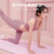 瑜伽垫加厚加宽初学者男女健身专用垫舞蹈家用防滑瑜珈垫隔音地垫(8mm(初学者) 紫色两件套【61cm+环形按摩器】)第2张高清大图