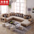 浪漫星 沙发 简约现代中小户型客厅家具沙发 布艺沙发8060(三件套-赠四布凳)第3张高清大图
