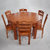 木巴餐桌木质餐桌椅组合可伸缩折叠饭桌圆桌子跳台家用餐桌小户型(CZ154+YZ320(一桌六椅） 默认)第3张高清大图