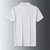 男士短袖T恤夏季宽松加大码棉质商务休闲男装翻领上衣POLO衫男WNGD6865(白色 XL)第4张高清大图