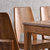 恒兴达 乌金檀木全实木餐桌椅现代中式长方形饭桌简约家用餐厅家具(胡桃色 一桌四椅)第3张高清大图