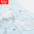 红豆居家纯棉女士睡衣 春夏女式花边领针织印花长袖家居服套装(蓝色 175/100)第4张高清大图