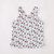 Petitkami2021夏季儿童婴儿新款男女宝樱桃印花分体背心短裤睡衣(110 白色短裤)第5张高清大图