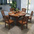 美式实木餐桌椅组合椭圆餐桌欧式复古做旧北欧家具可伸缩抽拉餐桌(1.5米单个餐桌四色可选)第2张高清大图