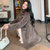 MISS LISA小个子女装穿搭双面呢外套韩版气质修身毛呢大衣2860(L 咖啡色)第2张高清大图