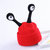 儿童秋冬季帽子昆虫触角眼睛宝宝针织帽男孩女孩(3个月-3岁 酒红色)第5张高清大图