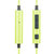 Pisen/品胜 R101运动耳机挂耳式跑步迷你双耳通用线控入耳式1.3米(青草绿)第4张高清大图