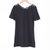 拉佩拉 重磅棉蕾丝睡衣裙 0021083(黑色 M)第4张高清大图
