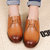 大盛公羊秋款女鞋 小白鞋低帮鞋系带 韩版喷漆小皮鞋DS6512(棕色 40)第2张高清大图