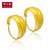 周大福珠宝首饰蛇肚足金黄金耳环(工费:58计价）F152585第3张高清大图