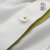 初语 2014夏装新款 女装白衬衫宽松拼接短袖衬衣女8420232146(米白色 L)第3张高清大图