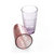 克芮思托 彩色家用玻璃杯 暖手杯 螺纹杯 透明水杯创意酒杯果汁杯450ml(六只装)第2张高清大图