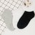 SUNTEK30双袜子男夏季短袜浅口低帮船短筒隐形女袜低腰纯色黑白(1双装 黑色)第3张高清大图