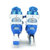 迪士尼八轮全闪光耐磨PU轮套装旱冰鞋轮滑鞋11006(蓝色 35-38)第4张高清大图