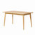 TIMI 天米 北欧实木餐桌椅 全白橡木餐桌椅组合 白橡木一桌四椅 家用饭桌组合(原木色 1.2米餐桌+4把椅子)第5张高清大图