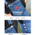 牛仔背带裙女夏新款韩版时尚洋气减龄套装小个子连衣裙(蓝色 M)第6张高清大图