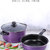 诺华尔--高真空不锈钢保温杯双层玻璃杯锅子煎锅炒锅厨具系列(紫色铁锅两件套)第4张高清大图