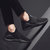 洛尚2017秋季新款韩版男士板鞋一脚蹬运动休闲懒人鞋透气飞织布鞋LS901(黑色 39)第2张高清大图