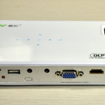 魔影（MOV）MOV 298D便携微型投影机（白色）【真快乐自营 品质保障  镜面工艺  支持视频媒体播放、图片浏览、支持PPT、PDF播放】