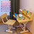 儿童学习桌儿童书桌小学生写字桌家用课桌椅套装女孩作业桌子多色(T21粉小猫+矫正器 默认版本)第2张高清大图