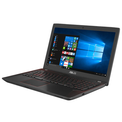 华硕(ASUS) 飞行堡垒尊享版二代FX53VD 15.6英寸游戏笔记本(i7-7700HQ 8G 1TB+128GSSD GTX1050 4G独显)红黑
