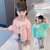 夏装防晒衣2021新款女童薄款外套洋气女孩女宝宝儿童韩版上衣时髦(白色 120)第5张高清大图