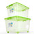 茶花收纳箱塑料储物箱子收纳衣服盒透明整理箱汽车有盖周转箱(蓝 45L一个)第4张高清大图