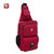 瑞士军刀胸包 单肩斜挎包 户外运动骑行包 旅行小背包帆布包SA8100(红色)第2张高清大图