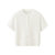 艾米恋冰丝针织开衫薄款女夏季短款外搭开衫宽松圆领短袖t恤上衣(白色 S)第4张高清大图