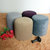【京好】欧式时尚储物凳 现代简约环保收纳凳服装店沙发凳脚凳G150(米白色 直径30高30厘米)第2张高清大图