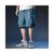 新款工装短裤男潮牌宽松男士变色五分裤休闲运动空调冰丝裤子薄款(蓝色 4XL)第2张高清大图
